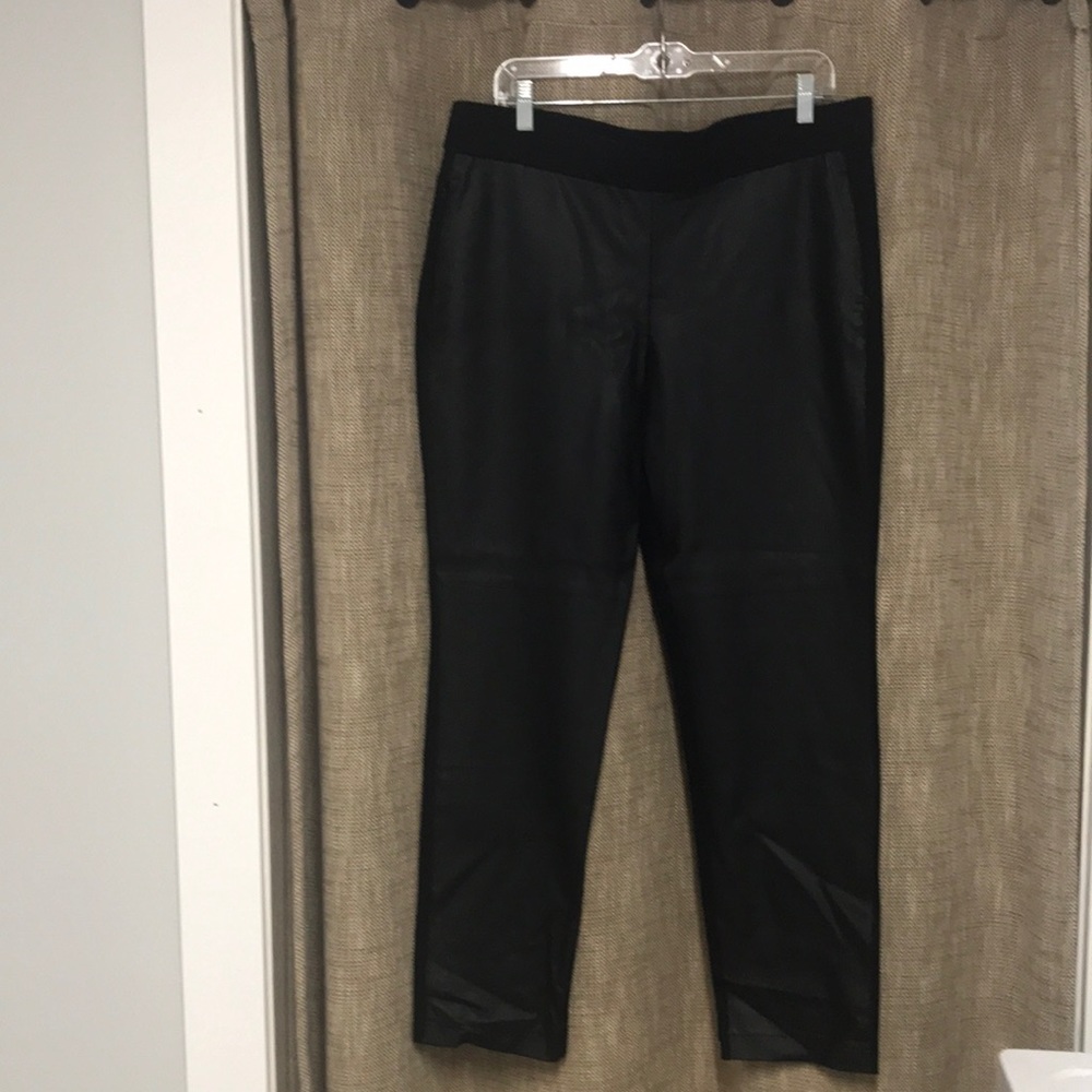 Chico- size 2.5 faux leather pants - black